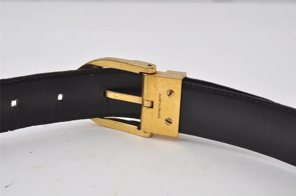 Authentic Louis Vuitton Epi Ceinture Classic Belt 85cm 33.5" M6832 Black 2187J