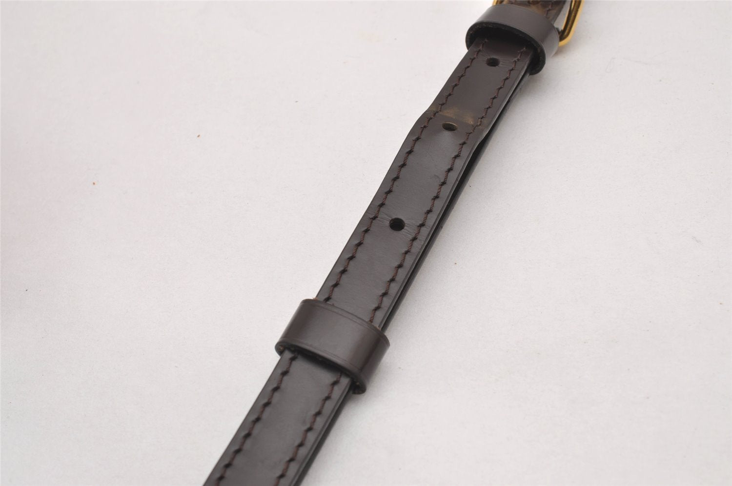 Authentic Louis Vuitton Leather Shoulder Strap Brown 40.9-48