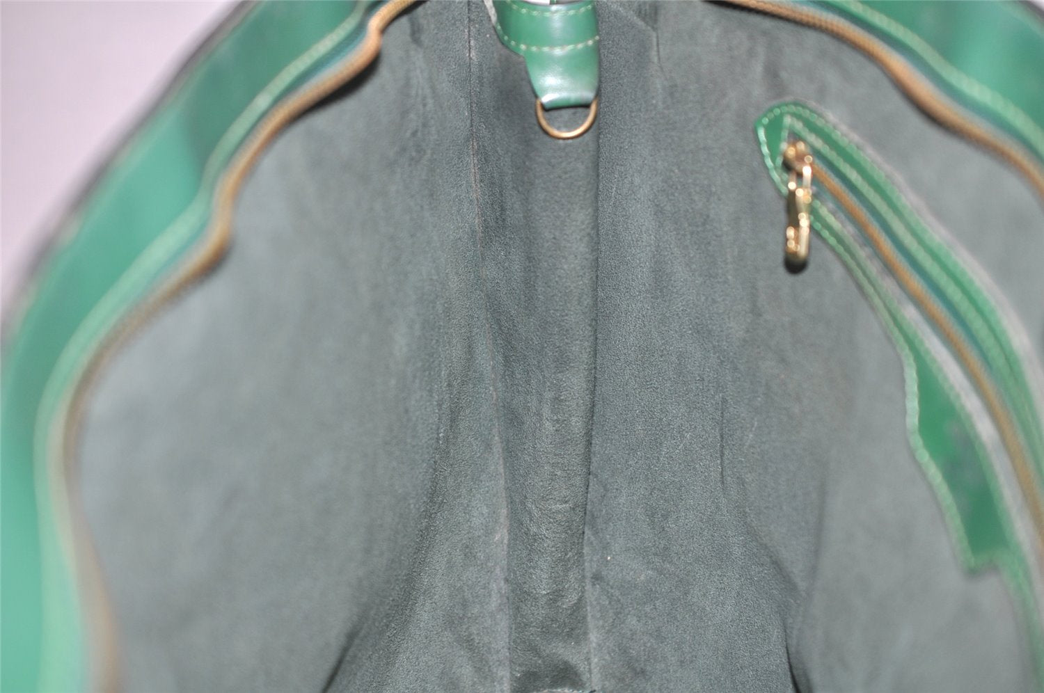 Auth Louis Vuitton Epi Saint Jacques Shopping Shoulder Bag Green M52264 LV 2189K