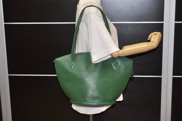 Auth Louis Vuitton Epi Saint Jacques Shopping Shoulder Bag Green M52264 LV 2189K