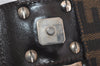Authentic FENDI Zucca Mamma Baguette Shoulder Bag Canvas Leather Brown 2190I