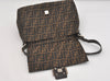 Authentic FENDI Zucca Mamma Baguette Shoulder Bag Canvas Leather Brown 2190I