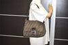 Authentic FENDI Zucca Mamma Baguette Shoulder Bag Canvas Leather Brown 2190I