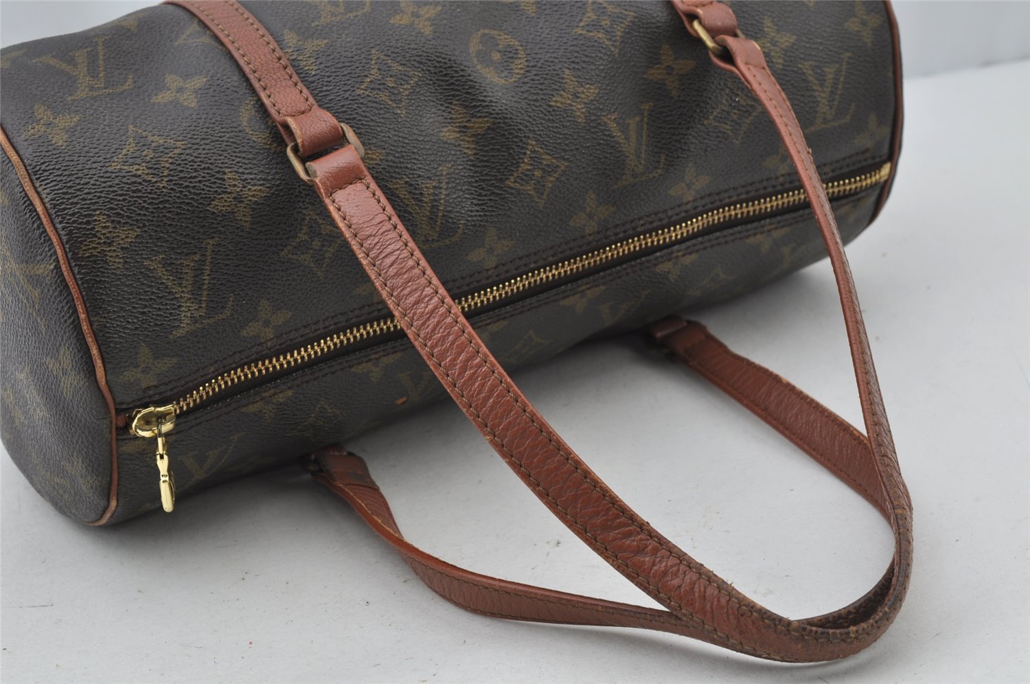Authentic Louis Vuitton Monogram Papillon 30 Hand Bag Old Model LV 2191J