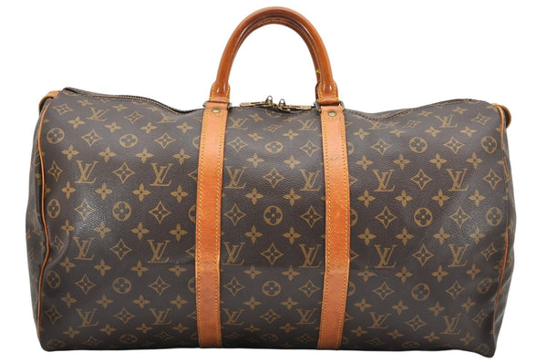 Authentic Louis Vuitton Monogram Keepall 50 Travel Boston Bag M41426 LV 2191K