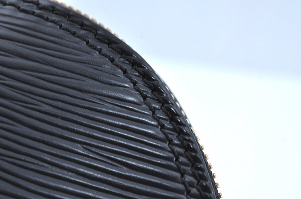 Authentic Louis Vuitton Epi Alma PM Hand Bag Black M40302 LV 2193G