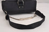 Authentic Christian Dior Hardcore 2Way Hand Bag Canvas Leather Black CD 2194J