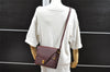 Authentic Cartier Must de Cartier Leather Shoulder Cross Body Bag Bordeaux 2195I