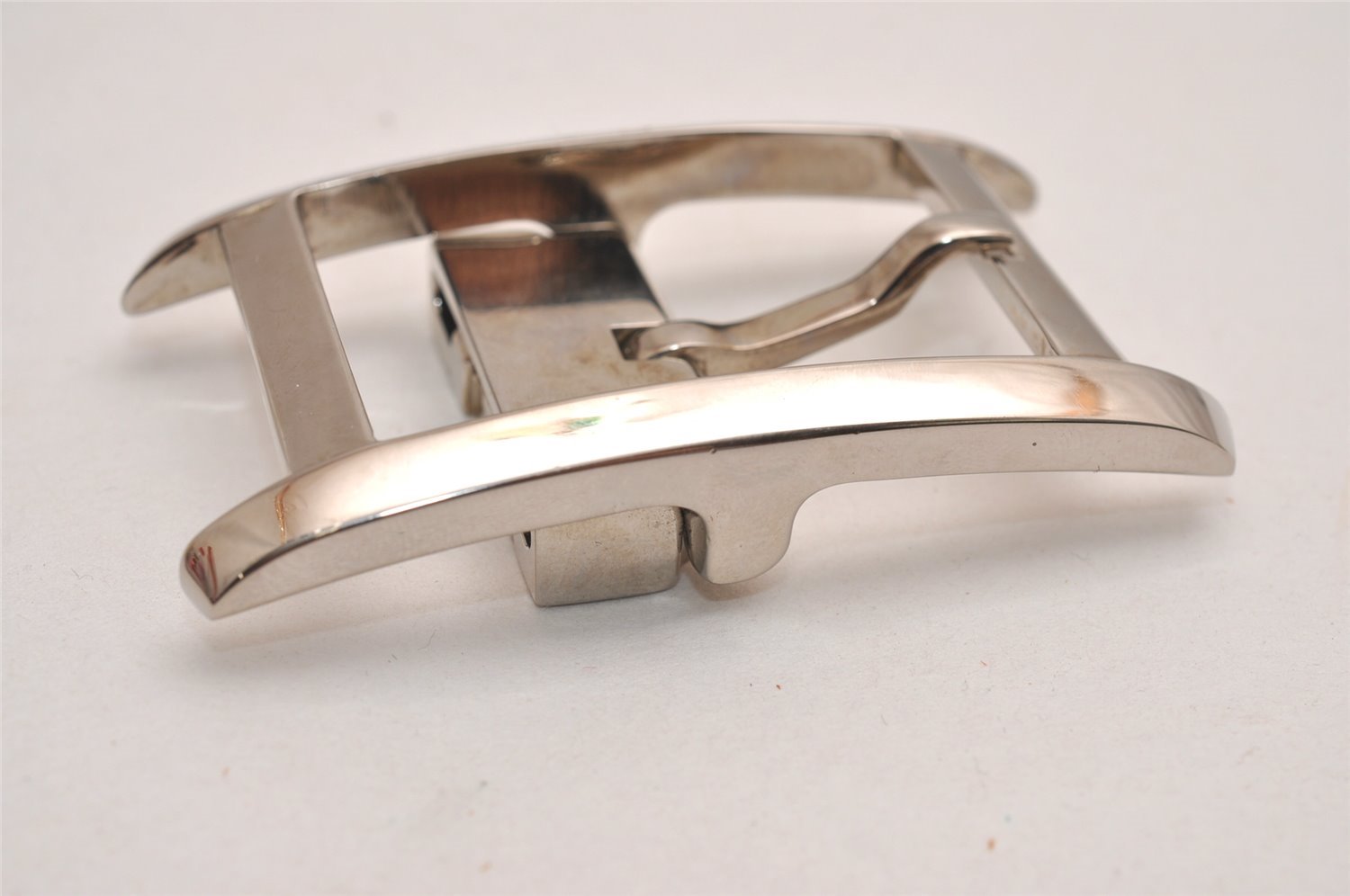 Authentic Cartier Buckle For Tank American Belt Silver Plating 2195J