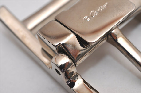 Authentic Cartier Buckle For Tank American Belt Silver Plating 2195J