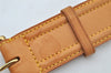 Authentic Louis Vuitton Vintage Leather Belt Size 90cm 35.4" Beige LV 2197J