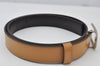 Authentic GUCCI Vintage Belt Leather Size 70cm 27.6inches Brown 2199J