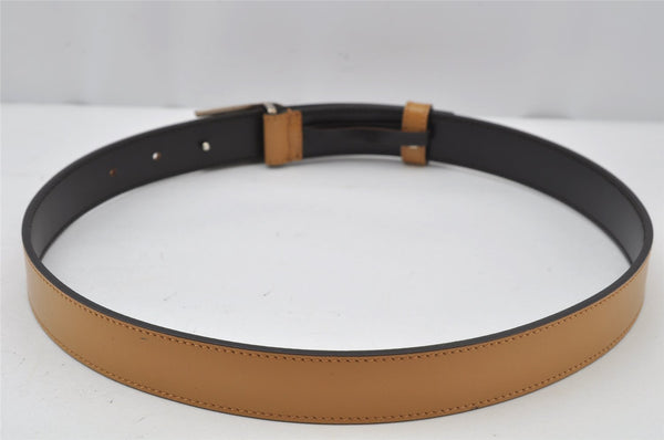 Authentic GUCCI Vintage Belt Leather Size 70cm 27.6inches Brown 2199J