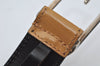 Authentic GUCCI Vintage Belt Leather Size 70cm 27.6inches Brown 2199J