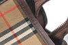 Authentic Burberrys Nova Check Clutch Hand Bag Purse Canvas Leather Beige 2199K