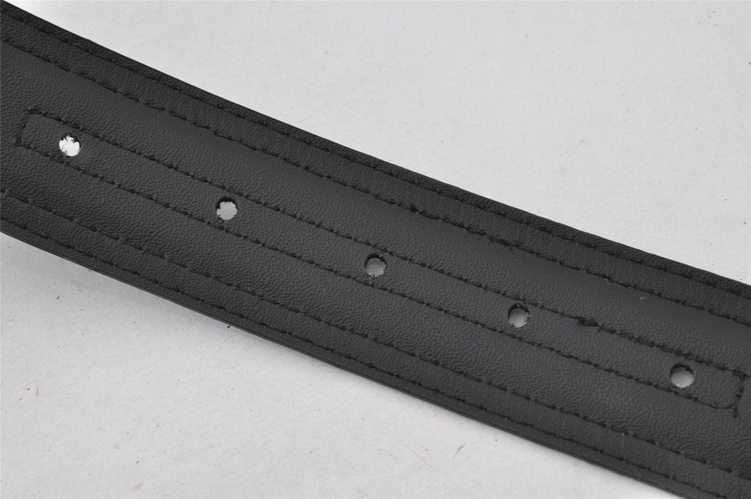 Authentic GUCCI Belt GG Canvas Leather 80-92cm 31.5-36.2