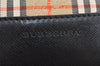 Authentic BURBERRY Vintage Nova Check Canvas Leather Tote Hand Bag Beige 2200K