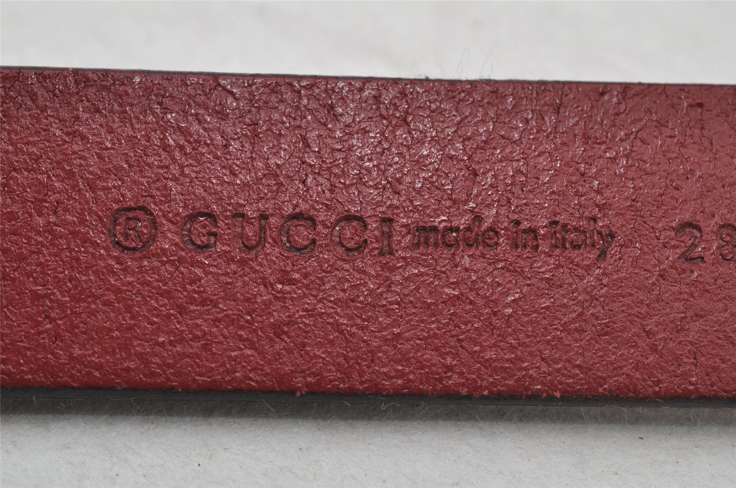 Authentic GUCCI Double G Vintage Belt Leather 80cm 31.5