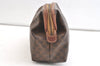 Authentic CELINE Macadam Blason Pattern Clutch Hand Bag PVC Leather Brown 2201K