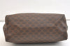 Authentic CELINE Macadam Blason Pattern Clutch Hand Bag PVC Leather Brown 2201K
