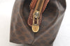 Authentic CELINE Macadam Blason Pattern Clutch Hand Bag PVC Leather Brown 2201K