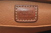 Authentic CELINE Macadam Blason Pattern Clutch Hand Bag PVC Leather Brown 2201K