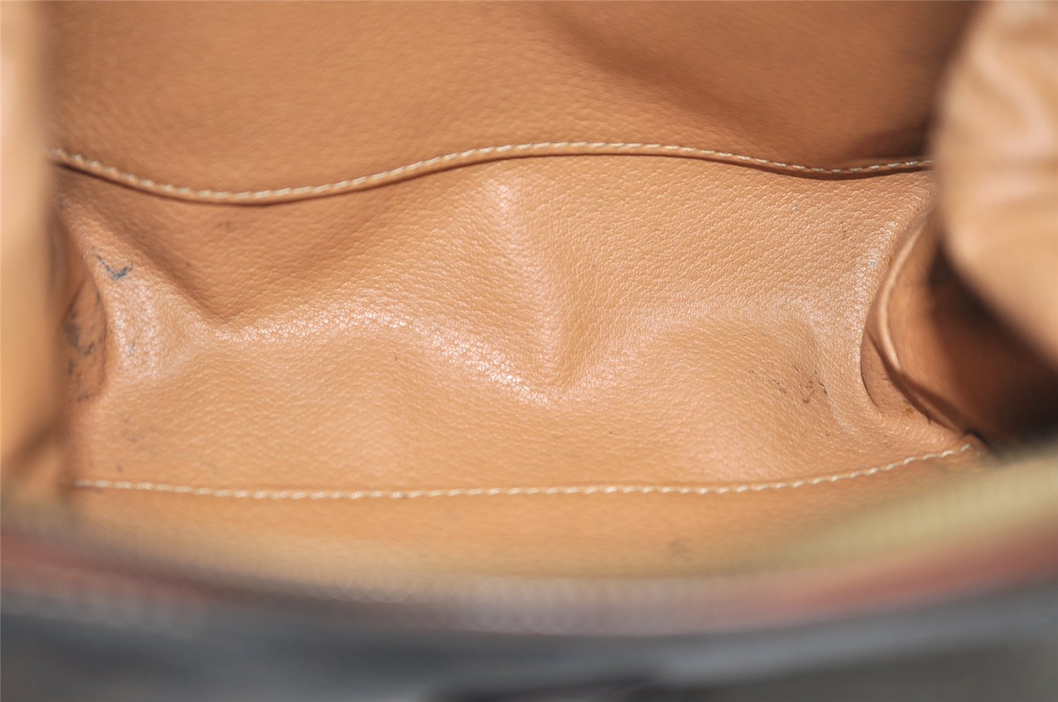 Authentic CELINE Macadam Blason Pattern Clutch Hand Bag PVC Leather Brown 2201K