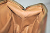 Authentic CELINE Macadam Blason Pattern Clutch Hand Bag PVC Leather Brown 2201K