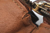 Authentic CELINE Macadam Blason Pattern Clutch Hand Bag PVC Leather Brown 2201K