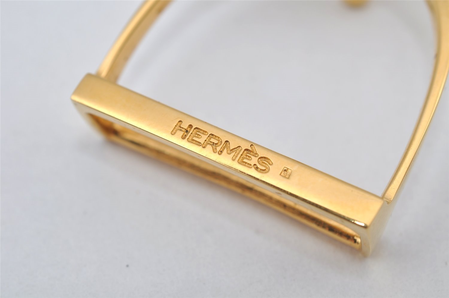 Authentic HERMES Etrier Leather Belt Size 70cm 27.6