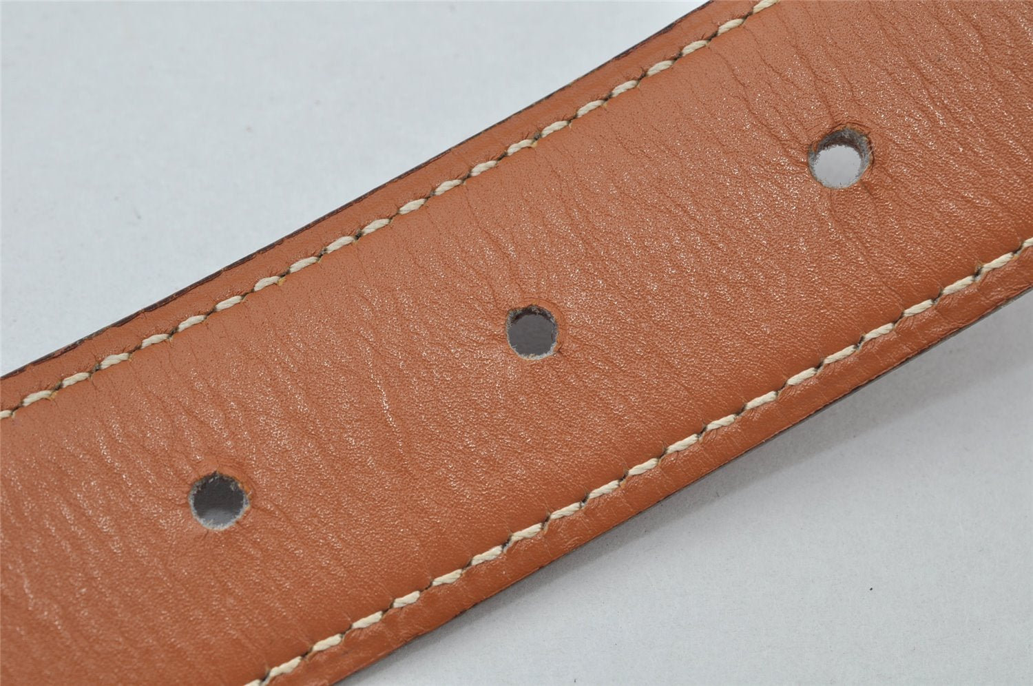 Authentic HERMES Etrier Leather Belt Size 70cm 27.6