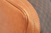 Authentic CELINE Macadam Blason Shoulder Drawstring Bag PVC Leather Brown 2202K