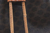 Authentic CELINE Macadam Blason Shoulder Drawstring Bag PVC Leather Brown 2202K