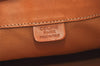Authentic CELINE Macadam Blason Shoulder Drawstring Bag PVC Leather Brown 2202K