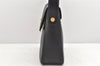 Authentic Salvatore Ferragamo Gancini Leather 2Way Shoulder Hand Bag Black 2204K