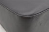 Authentic Salvatore Ferragamo Gancini Leather 2Way Shoulder Hand Bag Black 2204K