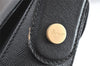 Authentic Salvatore Ferragamo Gancini Leather 2Way Shoulder Hand Bag Black 2204K