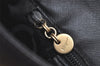 Authentic Salvatore Ferragamo Gancini Leather 2Way Shoulder Hand Bag Black 2204K