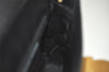 Authentic Salvatore Ferragamo Gancini Leather 2Way Shoulder Hand Bag Black 2204K