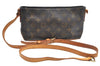 Authentic Louis Vuitton Monogram Trotteur Shoulder Bag M51240 LV Junk 2205H