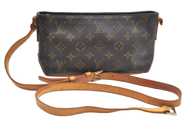 Authentic Louis Vuitton Monogram Trotteur Shoulder Bag M51240 LV Junk 2205H