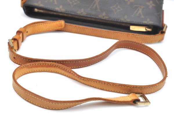 Authentic Louis Vuitton Monogram Trotteur Shoulder Bag M51240 LV Junk 2205H