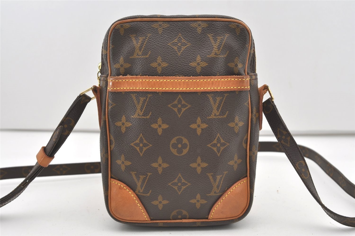 Authentic Louis Vuitton Monogram Danube Shoulder Cross Body Bag M45266 LV 2205J
