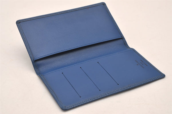 Authentic Louis Vuitton Epi Agenda Posh Notebook Cover Blue R20525 LV 2206I