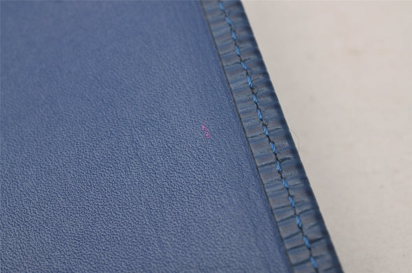 Authentic Louis Vuitton Epi Agenda Posh Notebook Cover Blue R20525 LV 2206I