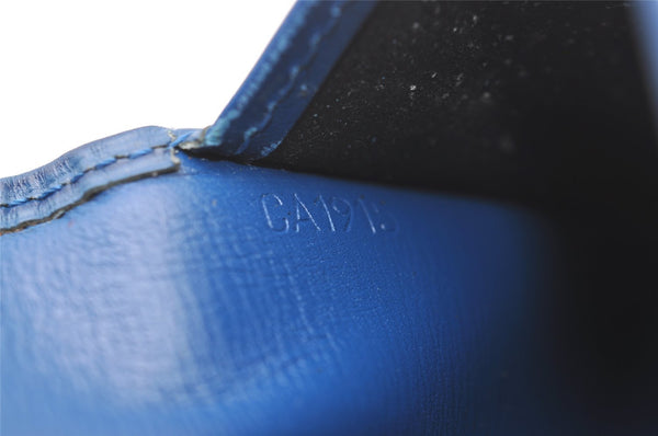 Authentic Louis Vuitton Epi Agenda Posh Notebook Cover Blue R20525 LV 2206I