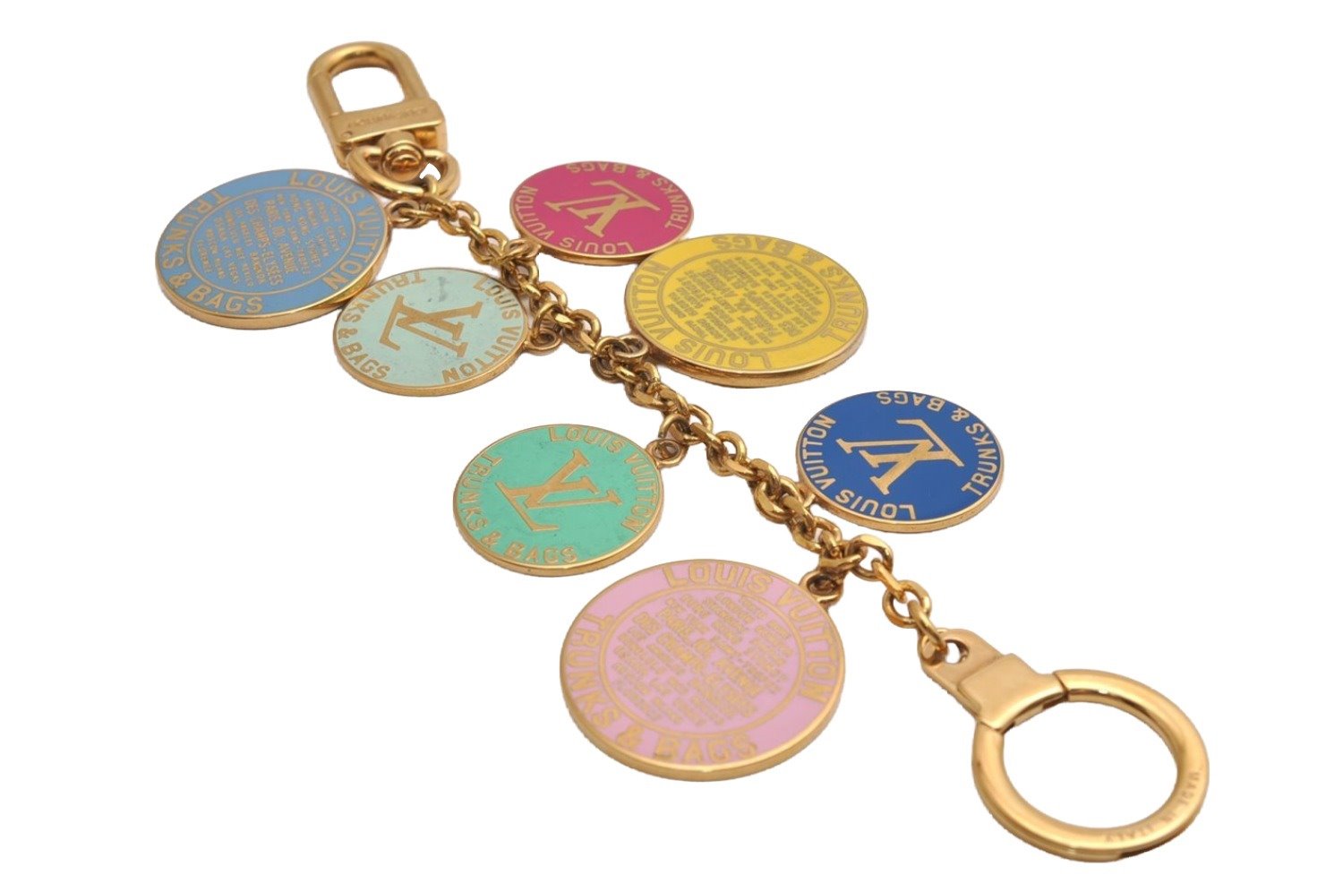 Auth Louis Vuitton Porte Cles Chenne Glove Charm Bag Charm M65729 Gold 2206J