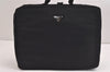 Authentic PRADA Beauty Nylon Tessuto Business Hand Bag B6905 Black 2207J