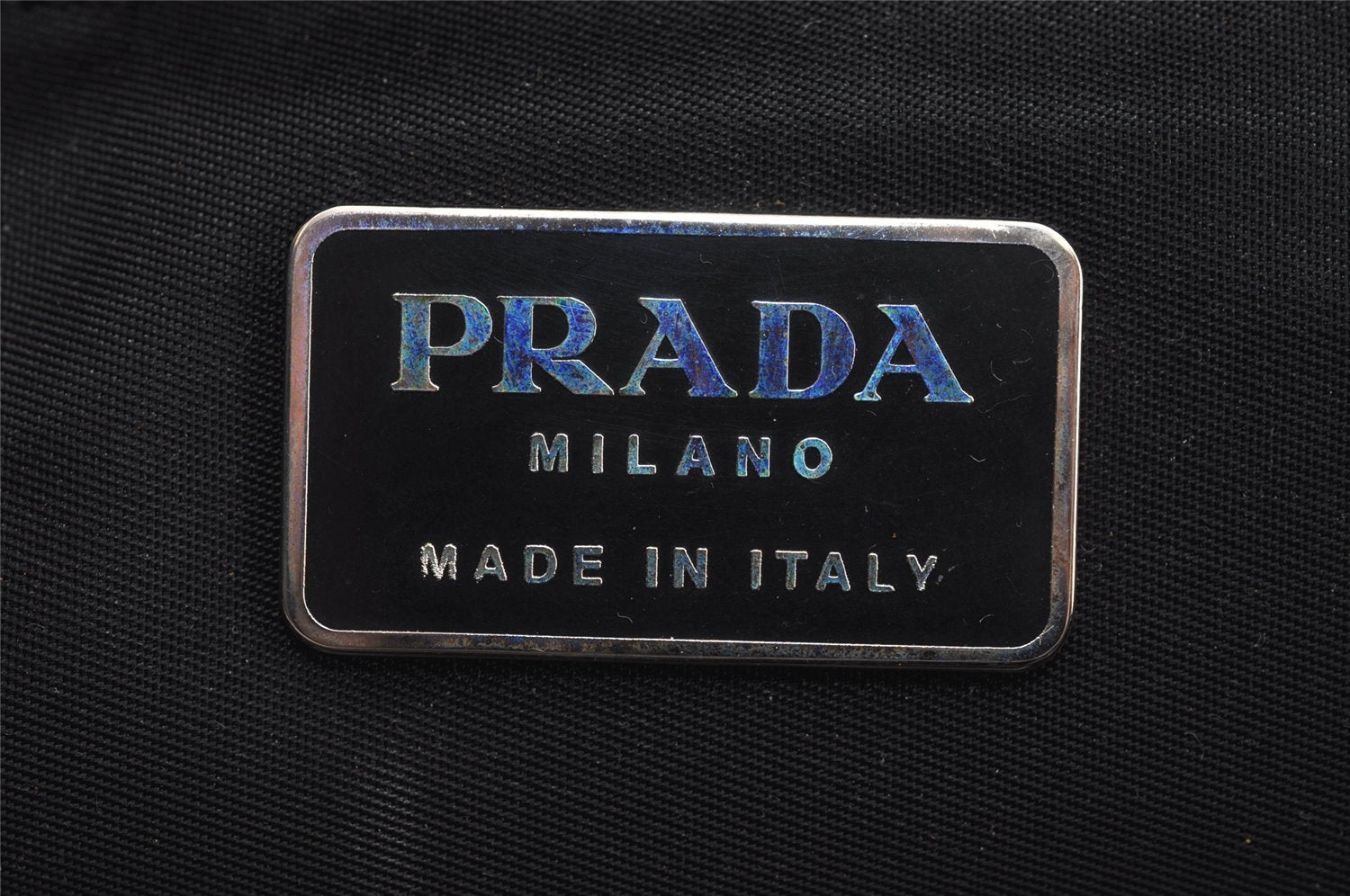 Authentic PRADA Beauty Nylon Tessuto Business Hand Bag B6905 Black 2207J