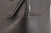Authentic GUCCI Vintage Shoulder Hand Bag Purse Leather Brown Junk 2208I